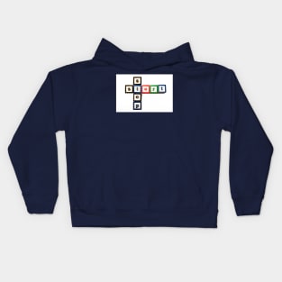 Stop Start Word Blocks Kids Hoodie